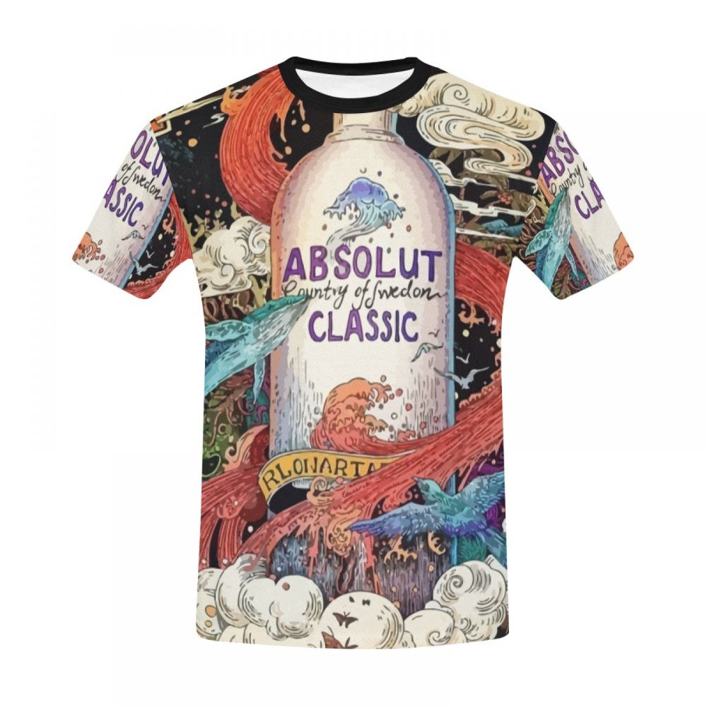 Bărbătească Artă Digitală Absolut Classic Tricou Scurt