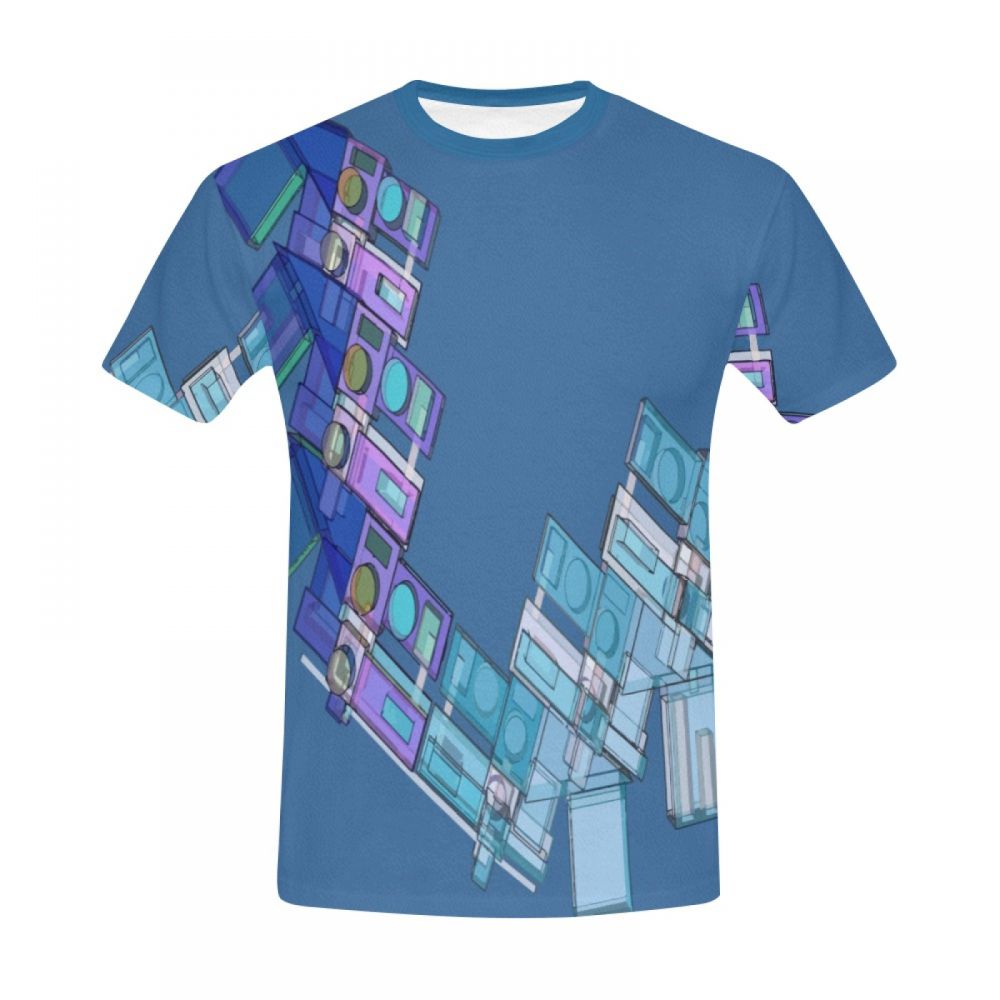 Bărbătească Modelare 3d Artă Geometrică Tricou Scurt