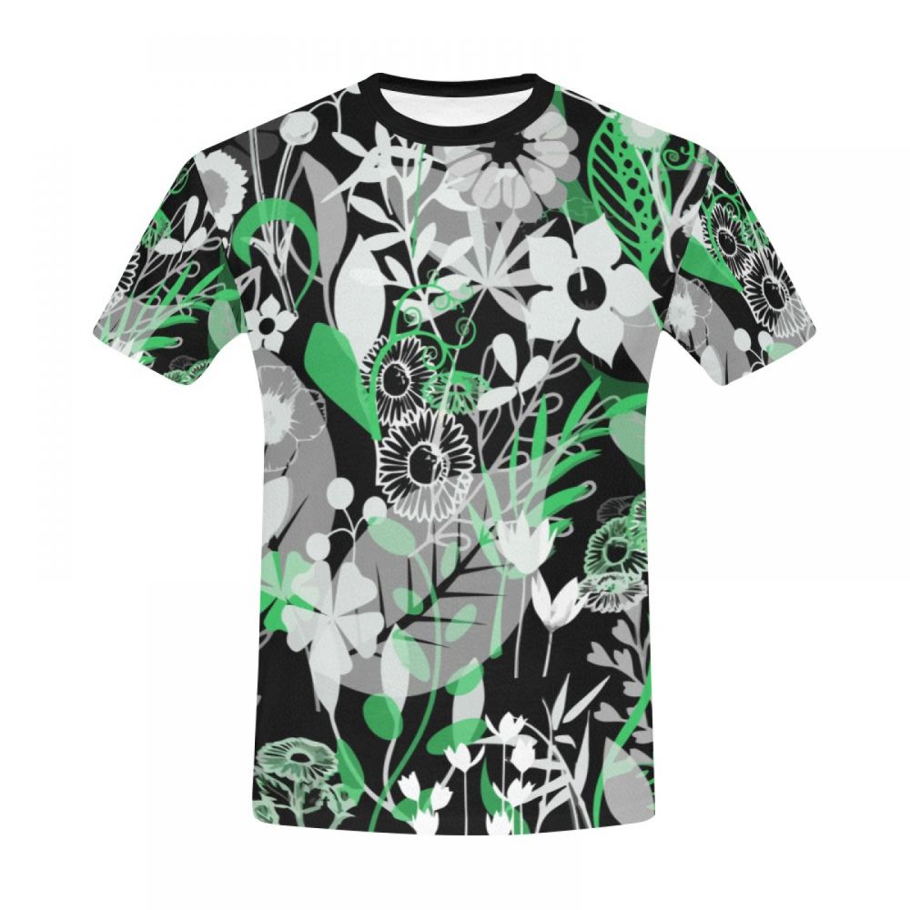 Bărbătească Aranjament Floral Artă Tricou Scurt