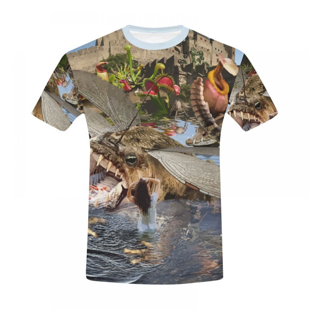 Bărbătească Arta Animalelor Pădurea Primitivă Tricou Scurt