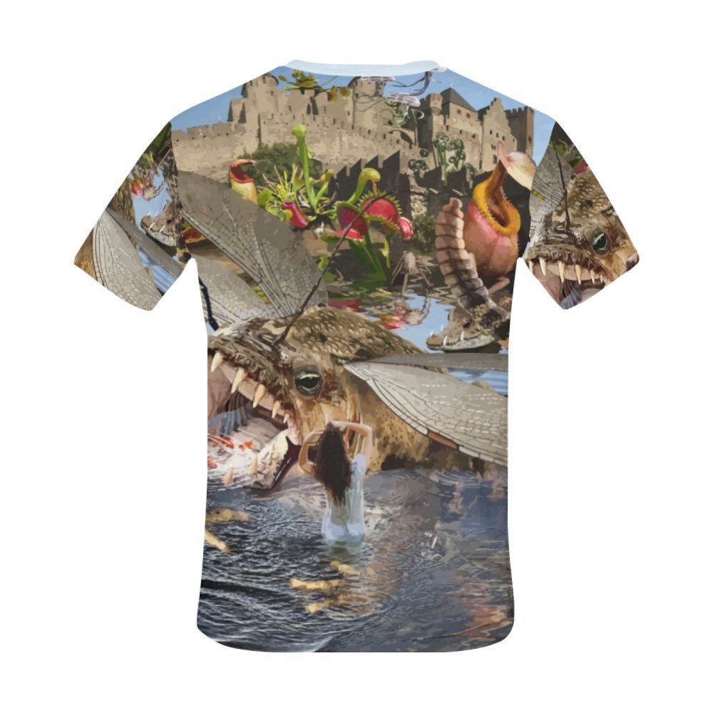 Bărbătească Arta Animalelor Pădurea Primitivă Tricou Scurt