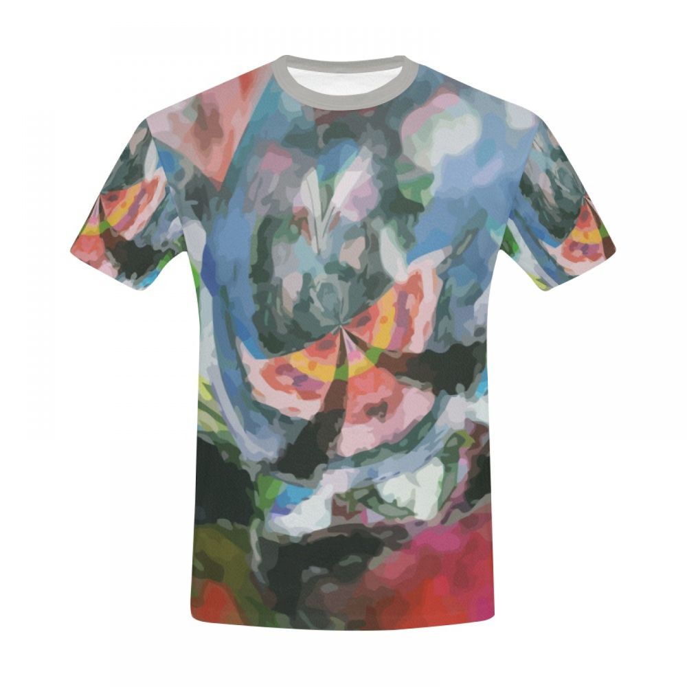 Bărbătească Artă Abstractă Zeiță înaripată La Final Tricou Scurt