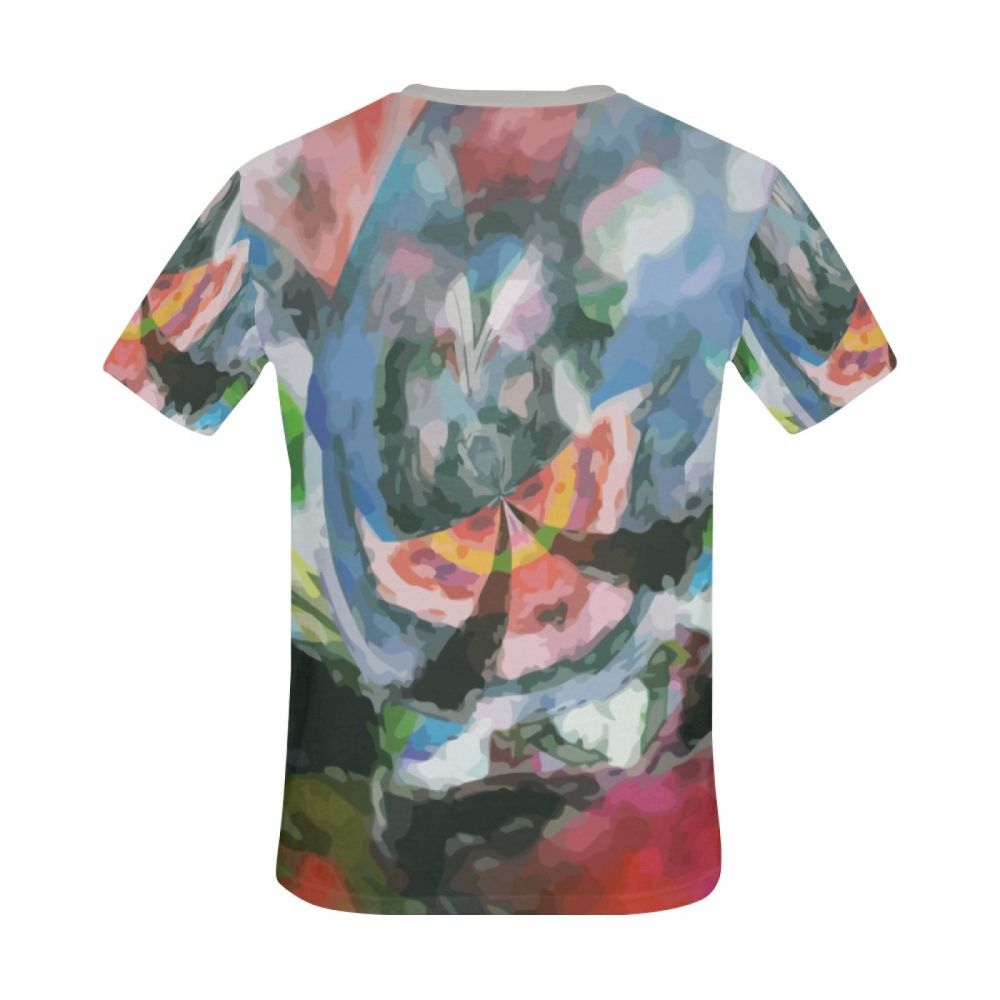 Bărbătească Artă Abstractă Zeiță înaripată La Final Tricou Scurt