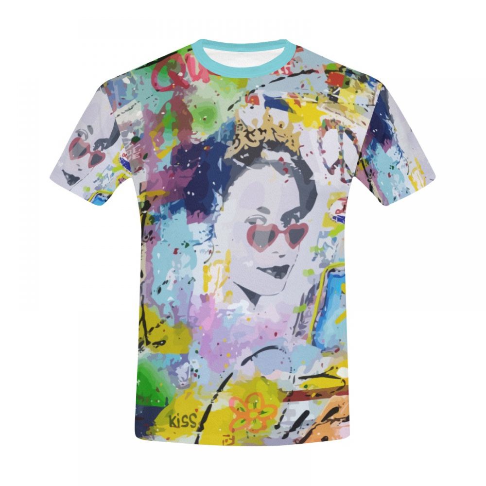 Bărbătească Femeie Artistică Regina Eli Iii Tricou Scurt