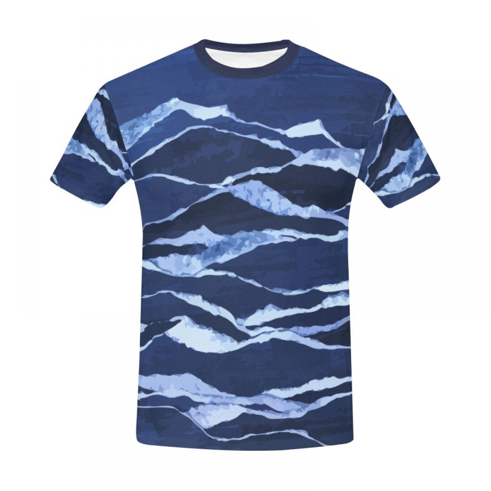 Bărbătească Artă Abstractă Vârful Muntelui Tricou Scurt