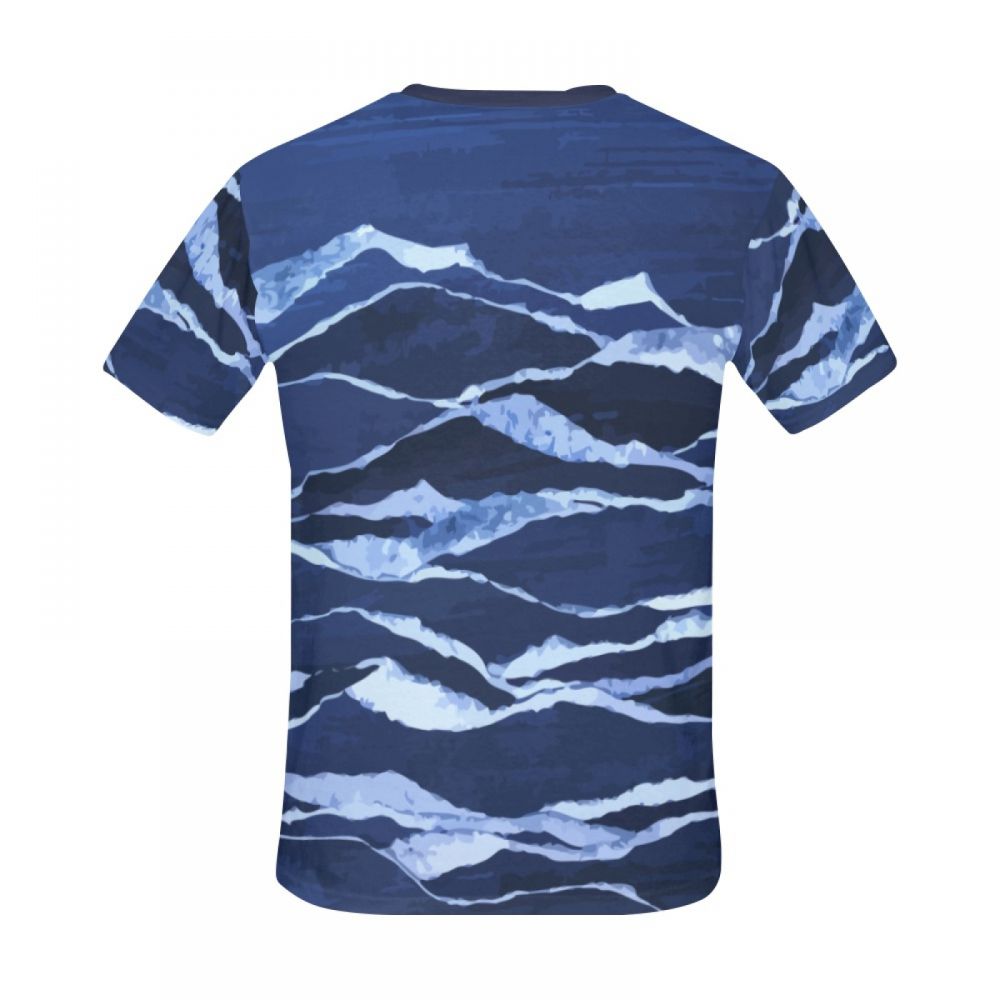 Bărbătească Artă Abstractă Vârful Muntelui Tricou Scurt