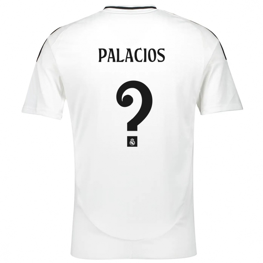 Copil Cesar Palacios #0 Alb Acasă Tricou 2024/25 Tricouri