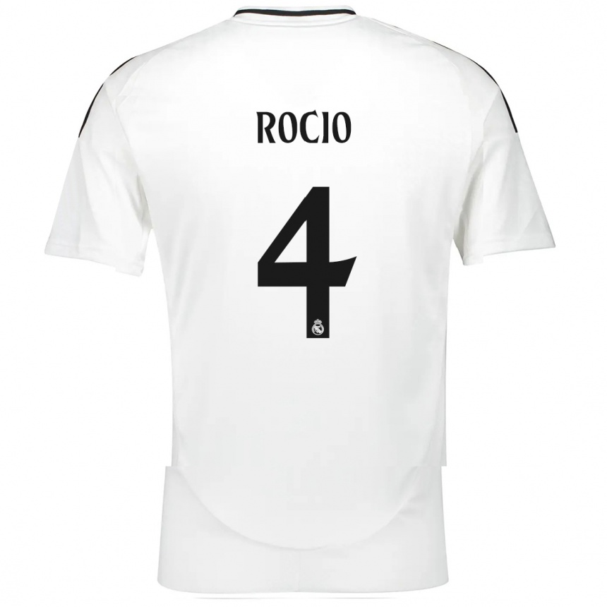 Copil Rocio Galvez #4 Alb Acasă Tricou 2024/25 Tricouri