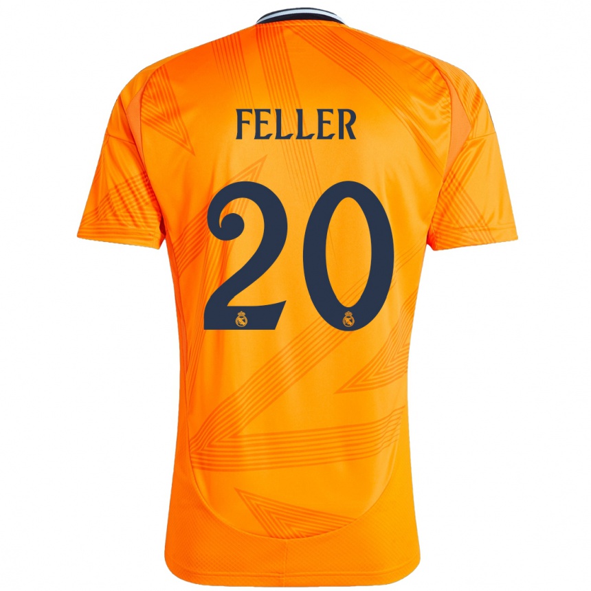 Copil Naomie Feller #20 Portocale Deplasare Tricou 2024/25 Tricouri