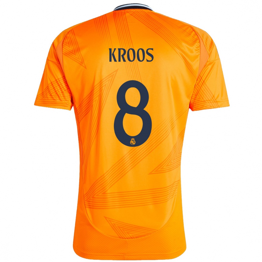 Copil Toni Kroos #8 Portocale Deplasare Tricou 2024/25 Tricouri