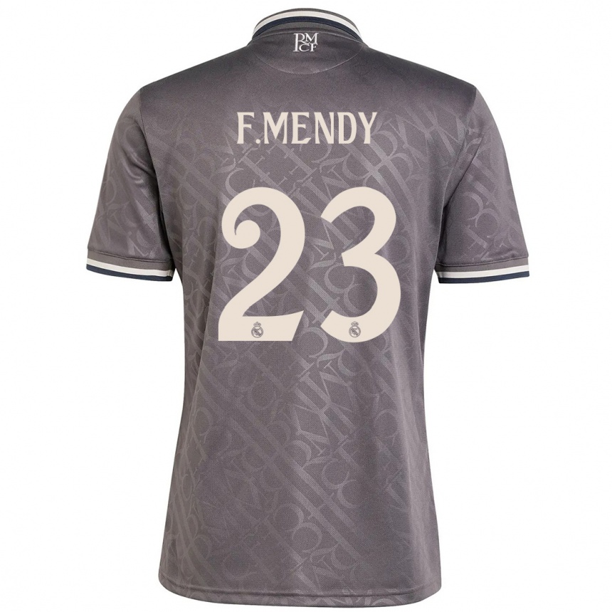 Copil Ferland Mendy #23 Cărbune A Treia Trusă Tricou 2024/25 Tricouri