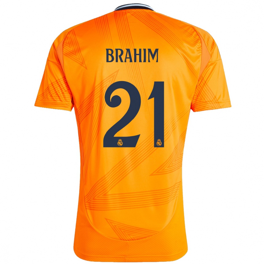 Bărbați Brahim Diaz #21 Portocale Deplasare Tricou 2024/25 Tricouri