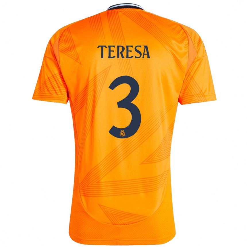 Bărbați Teresa Abelleira #3 Portocale Deplasare Tricou 2024/25 Tricouri